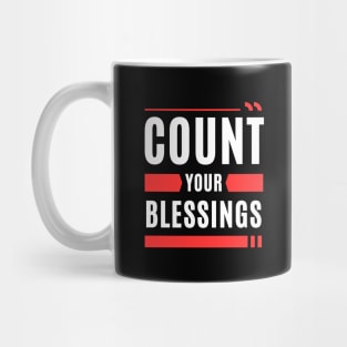 Count Your Blessings | Christian Saying Mug